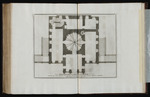 Grundriss des Erdgeschosses des Palazzo der Villa Pamphilj gegen den Garten gesehen