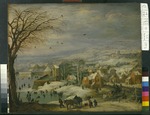 Dorflandschaft im Winter