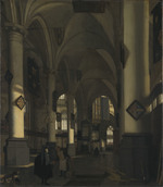 Das Innere einer gotischen Kirche