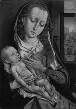 Maria, den Jesusknaben stillend