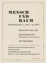 Einladung zum Darmstädter Gespräch und Ausstellung im Sommer 1951