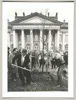 Joseph Beuys, Pflanzung der ersten Eiche vor dem Fridericianum, Fotodokumentation "7000 Eichen", documenta 7