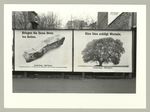 Plakatwandwerbung in der Stadt, Fotodokumentation "7000 Eichen", documenta 7