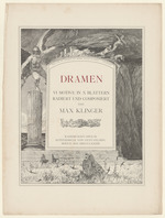 Dramen, Opus IX, Titelblatt, I. Ausgabe
