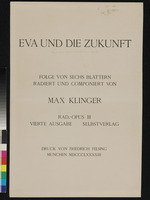 Eva und die Zukunft, Opus III, Titelblatt der IV. Ausgabe
