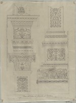 Venedig, S. Maria dei Miracoli, Details von Säulenordnung und Archivoltenbogen im Presbyterium nach L. Cicognara, Ansichten