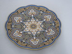 Feinsteinzeug-Platte mit islamischem Ornament