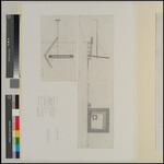 RAHMEN-BAU; Entwurfszeichnungen für das Projekt für die Schöne Aussicht, documenta 6, Kassel 1977