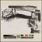 Trägerbrücke, Entwurfszeichnung für die documenta-Arbeit 1987