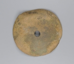 Bronzene Nagelscheibe (vmtl. Wagenzubehör)