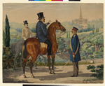 Napoleon III. als Kriegsgefangener im Park von Schloss Wilhelmshöhe