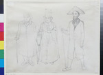 Drei Karlsbader Kurgäste - ein Jude dargestellt
