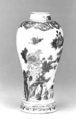Balusterförmige Vase mit Päonien