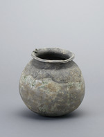 restauriertes Keramikgefäß (Kugeltopf)