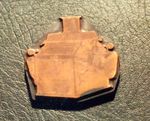 Kupferdruckplatte für Hochdruck, Motiv: Walzenstuhl, Mühlentechnik