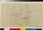 Drei Kinder um einen Tisch sitzend