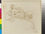 Studie nach Michelangelos Skulptur des "Morgen" am Grabmal des Lorenzo Medici, Medicikapelle in S. Lorenzo, Florenz