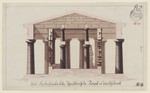 Paestum, sog. Poseidon-Tempel nach A. H. Baumgärtner, Querschnitt