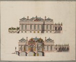 Entwurf zu einem Palais im französischen Stil, Aufriß und Schnitt