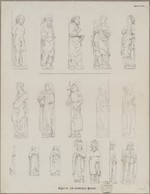 Korbach, St. Kilian, Südportal, Bauaufnahme, Detailansichten der Figuren