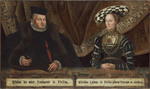Doppelbildnis Philipps des Großmütigen und seine Frau Christine, geborene Herzog von Sachsen