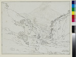 Landschaft mit Vesuv und einem Reiter