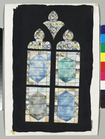 Entwurf für das Vaterunser-Fenster im Nordseitenschiff im Dom in Frankfurt am Main